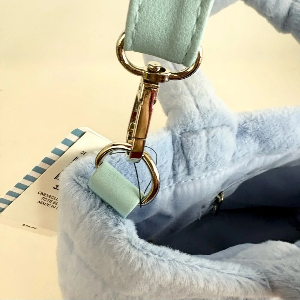 Cinnamoroll Baby Blue Fuzzy Crossbody Bag New With Tags